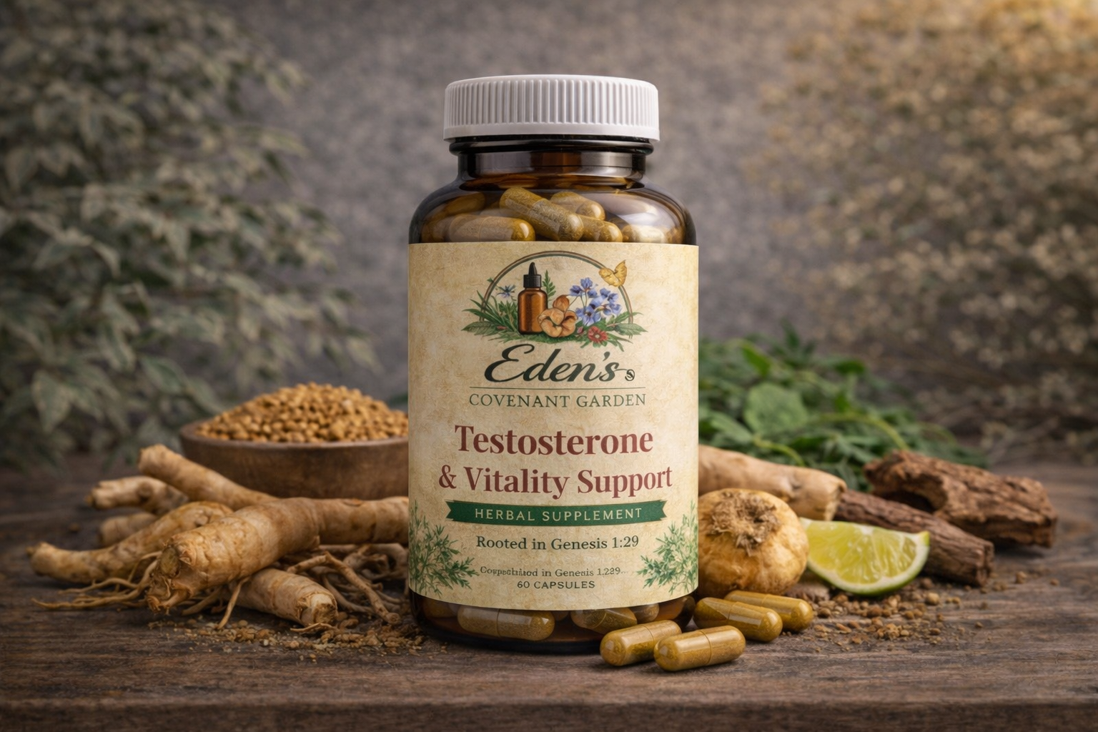Eden Men's Vitality & Strength Capsules